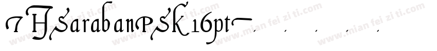TH SarabanPSK 16pt字体转换